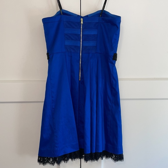 Guess Royal Blue Lace Hem Strapless Mini - BUNDLE ONLY - Picture 3 of 5